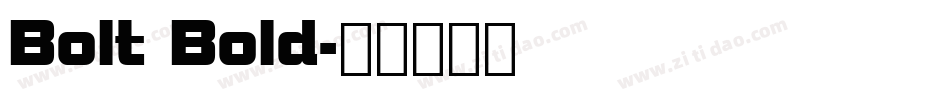 Bolt Bold字体转换